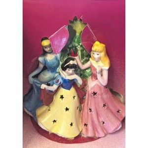 DISNEY PRINCESS COLLECTIBLE PORCELAIN LIGHTED CHRISTMAS DECORATION VINTAGE 2005